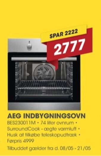 Punkt1 Aeg indbygningsovn tilbud