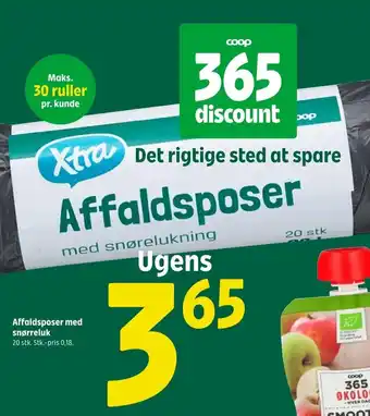 Coop 365 Affaldsposer med snørreluk tilbud