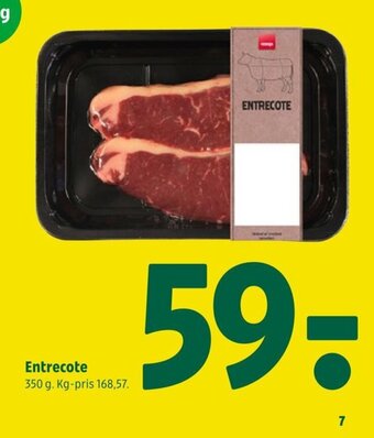 Coop 365 Entrecote 350 g. tilbud