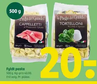 Coop 365 Fyldt pasta 500 g. Kg tilbud