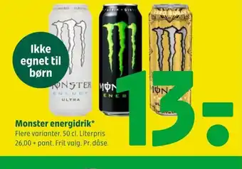Coop 365 Monster energidrik* tilbud