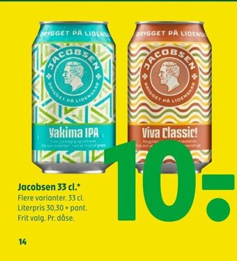 Coop 365 Jacobsen 33 cl.* tilbud