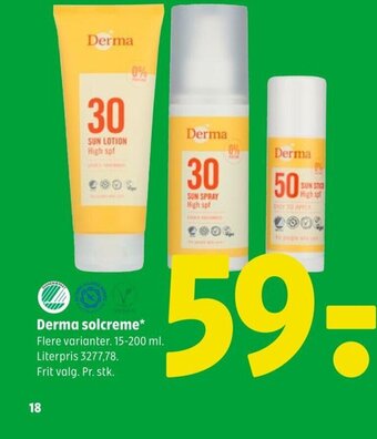 Coop 365 Derma solcreme* tilbud