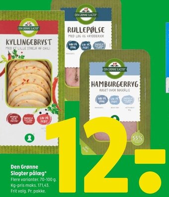 Coop 365 Den Grønne Slagter pålæg* tilbud