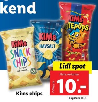 Lidl Kims chips tilbud