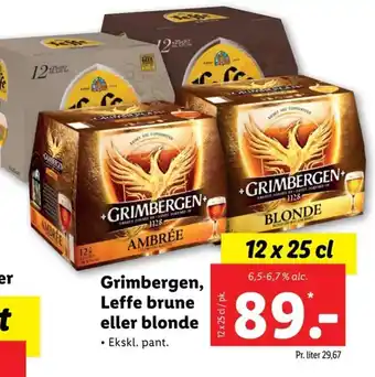 Lidl Grimbergen, Leffe brune eller blonde tilbud