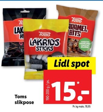 Lidl Toms slikpose tilbud