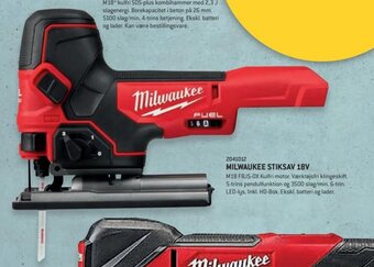 XL-BYG MILWAUKEE STIKSAV 18V tilbud