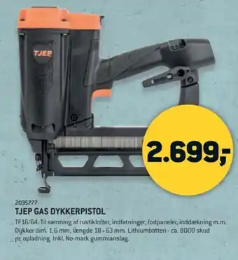 XL-BYG TJEP GAS DYKKERPISTOL tilbud
