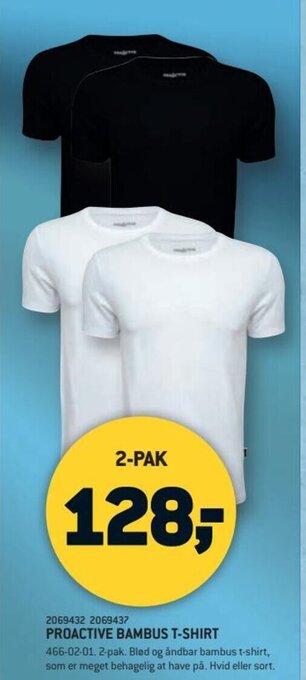 XL-BYG PROACTIVE BAMBUS T-SHIRT tilbud