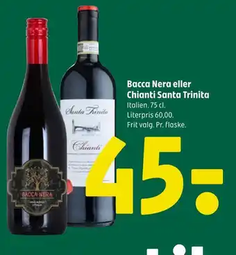 Bacca nera eller chianti santa trinita