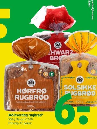 Coop 365 365 hverdag rugbrød tilbud