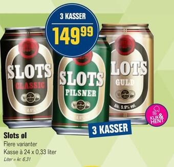 Otto Duborg Slots øl tilbud