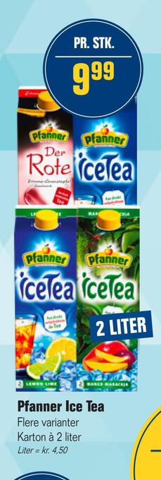 Otto Duborg Pfanner ice tea tilbud
