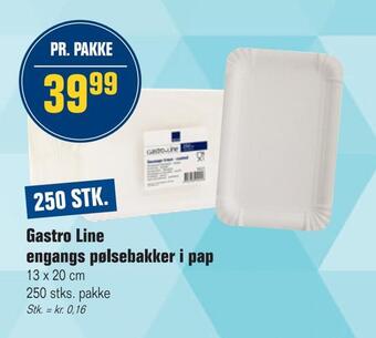 Otto Duborg Gastro line engangs pølsebakker i pap tilbud