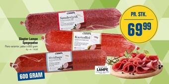 Slagter lampe spegepølse