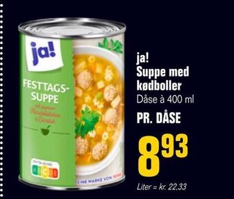 Otto Duborg Ja! suppe med kødboller tilbud