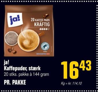 Otto Duborg Ja! kaffepuder, stærk tilbud
