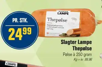 Slagter lampe thepølse