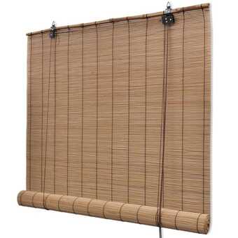 Rullegardin i bambus 120x220 cm brun