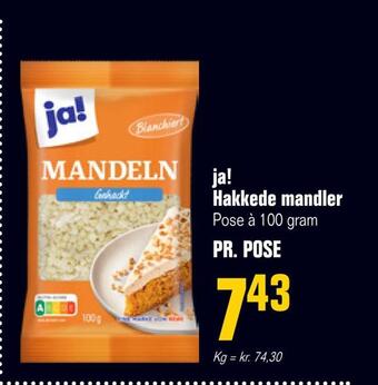 Ja! hakkede mandler