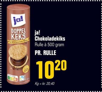 Otto Duborg Ja! chokoladekiks tilbud