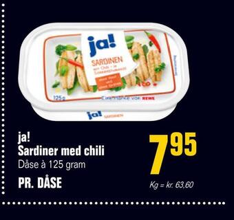 Otto Duborg Ja! sardiner med chili tilbud