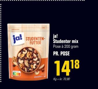 Otto Duborg Ja! studenter mix tilbud