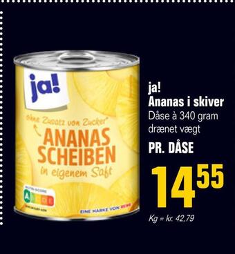 Otto Duborg Ja! ananas i skiver tilbud