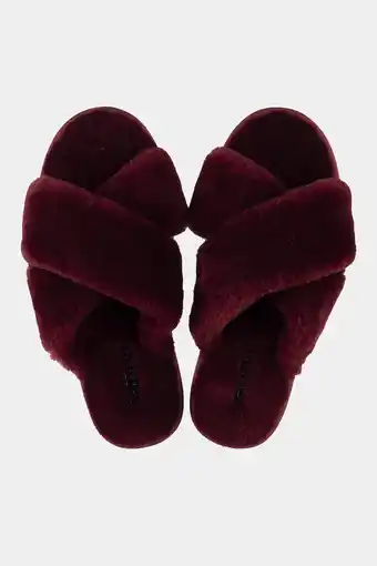 Créton dolly slippers i lammeskind (bordeaux 38)