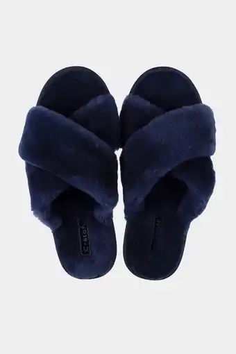 Créton dolly slippers i lammeskind (midnight navy   36)