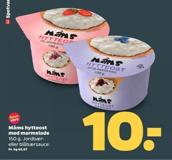 Netto Måms hytteost med marmelade tilbud
