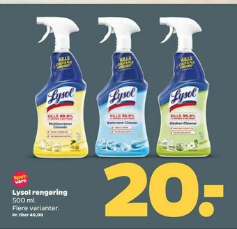 Lysol rengøring