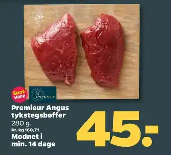 Netto Premieur Angus tykstegsbøffer tilbud