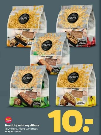 Netto Nordthy mini myslibars tilbud