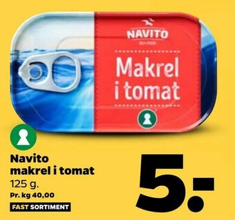 Netto Navito makrel i tomat tilbud