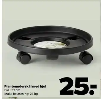 Netto Planteunderskål med hjul tilbud