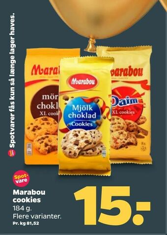 Marabou cookies