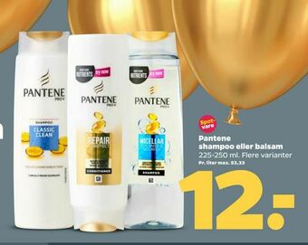Netto Pantene shampoo eller balsam tilbud