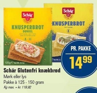Otto Duborg Scär glutenfri knækbrød tilbud