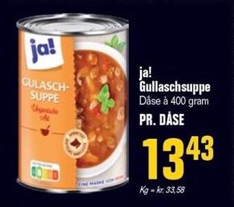 Otto Duborg Ja! gullachsuppe tilbud