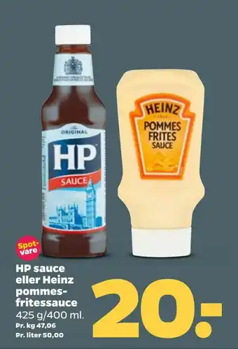 Netto eller Heinz pommesfritessauce tilbud