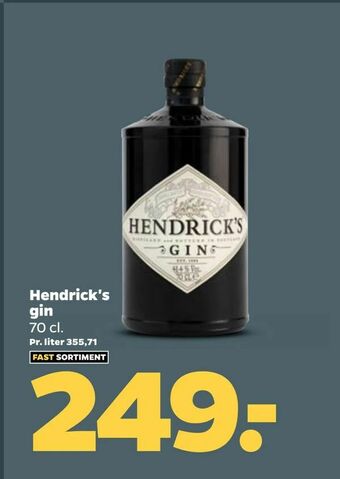 Netto Hendrick's gin tilbud