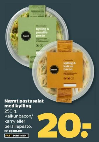 Netto Næmt pastasalat med kylling tilbud