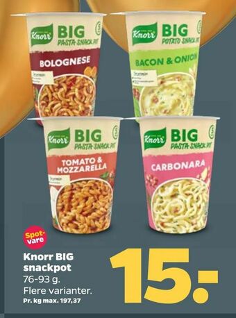 Netto Knorr BIG snackpot tilbud