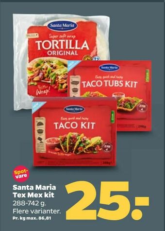 Santa Maria Tex Mex kit
