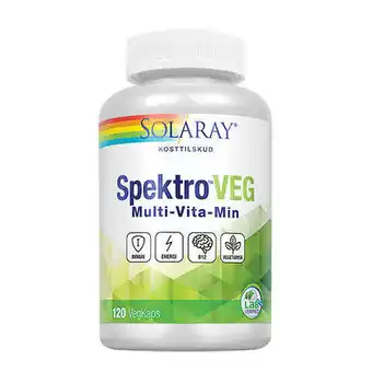 Helsemin Solaray, spektro veg, 120 kap tilbud