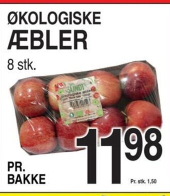 ØKOLOGISKE ÆBLER 8 stk.