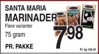 ABC Lavpris SANTA MARIA MARINADER tilbud