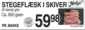 STEGEFLÆSK I SKIVER